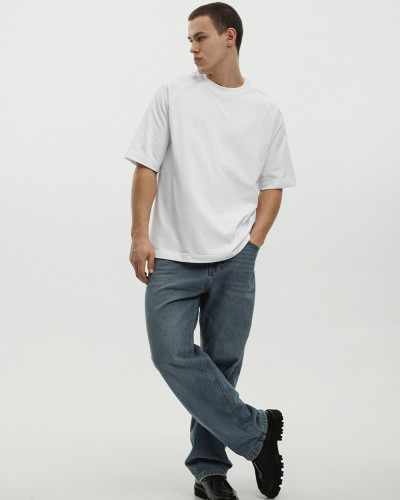 T-SHIRT "HEAVY WEIGHT" WEISS