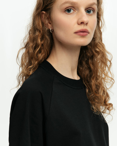 DAMEN T-SHIRT "HEAVY WEIGHT" SCHWARZ