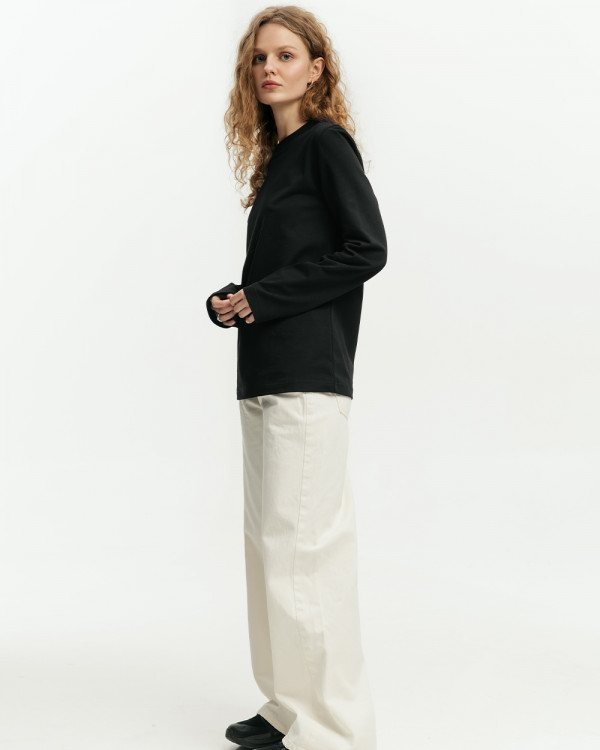 LONGSLEEVE "HEAVY WEIGHT", SCHWARZ