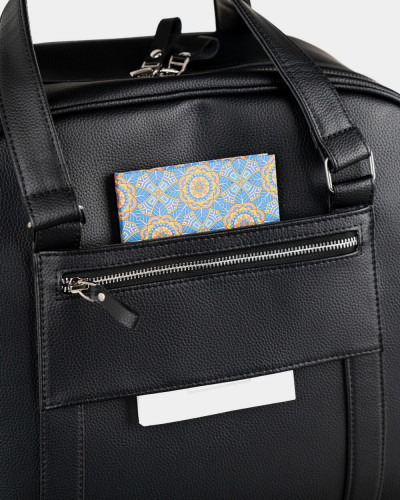 "AUSTIN BAG" ECOLEATHER, BLACK