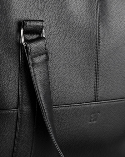 "AUSTIN BAG" ECOLEATHER, BLACK