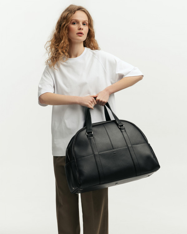 "AUSTIN BAG" ECOLEATHER, BLACK