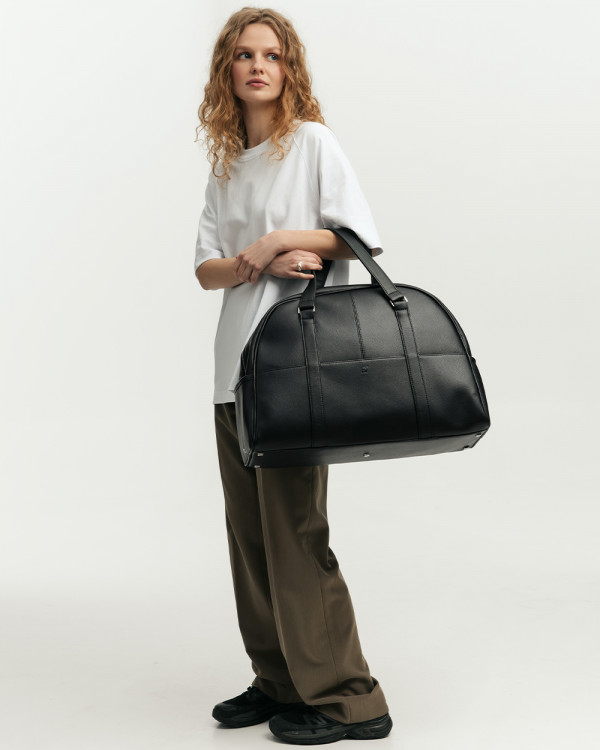 "AUSTIN BAG" ECOLEATHER, BLACK