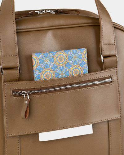"AUSTIN BAG" ECOLEATHER, BROWN