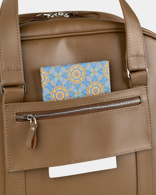 "AUSTIN BAG" ECOLEATHER, BROWN