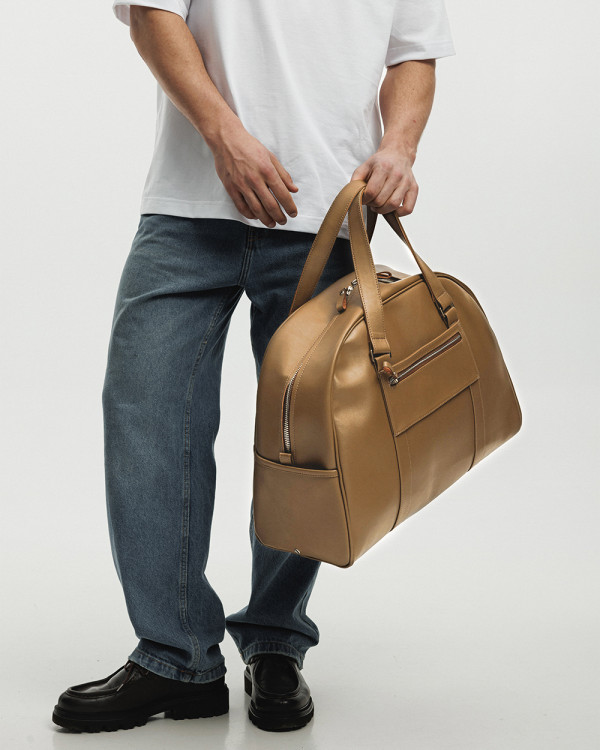 "AUSTIN BAG" ECOLEATHER, BROWN