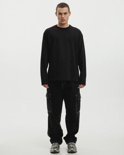 RAGLAN "HEAVY WEIGHT" SCHWARZ