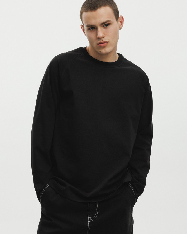 RAGLAN "HEAVY WEIGHT" CZARNY