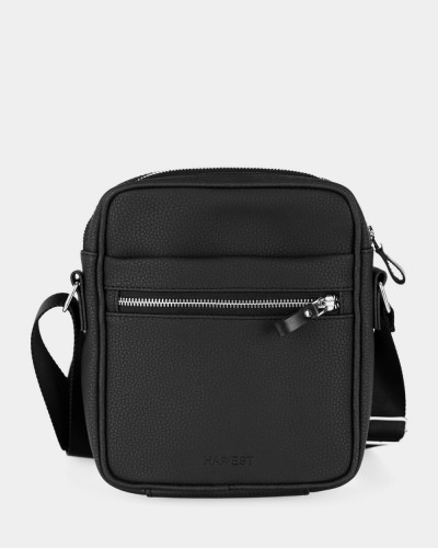 MESSENGER "LARGE" ÖKO-LEDER, SCHWARZ