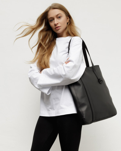 "OFFICE BAG" ECO-LEATHER, BLACK