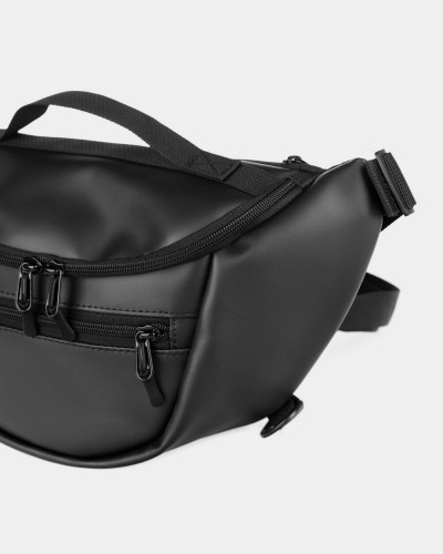 "TECH BAG" SKÓRA EKO, CZARNA