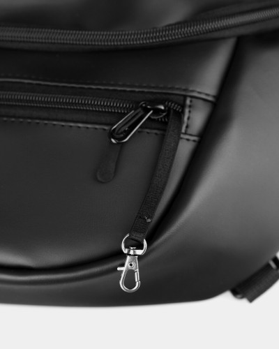 "TECH BAG" SKÓRA EKO, CZARNA