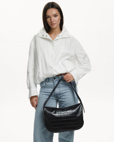 "ANNE" REPTILE, BLACK