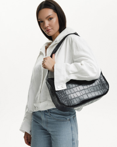 "ANNE" REPTILE, BLACK