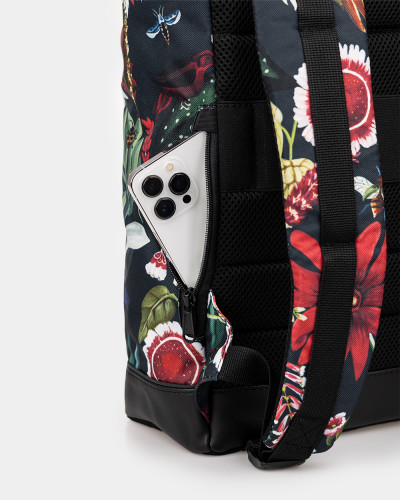 "AVIAROLLTOP" PRINT ORNAMENT FLOWERS