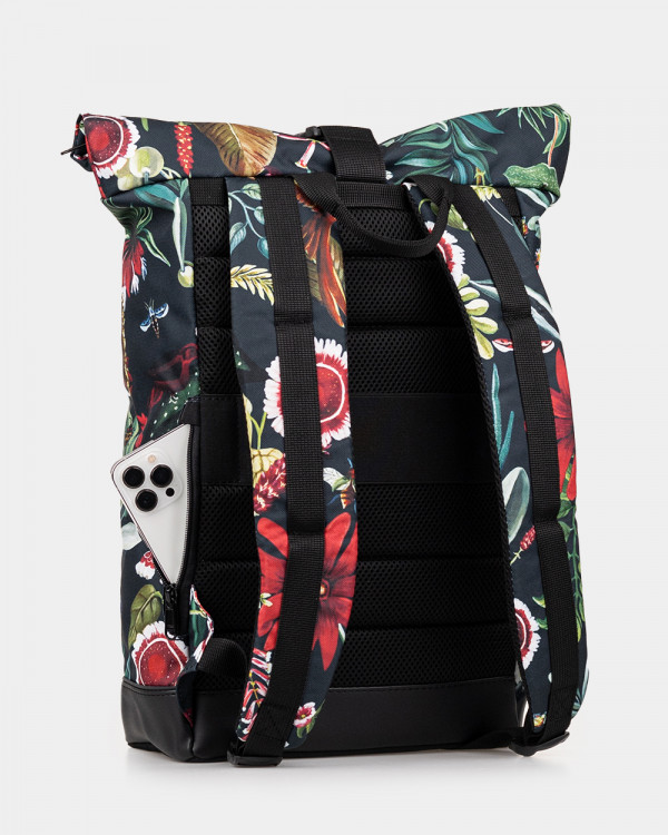 "AVIAROLLTOP" PRINT ORNAMENT FLOWERS
