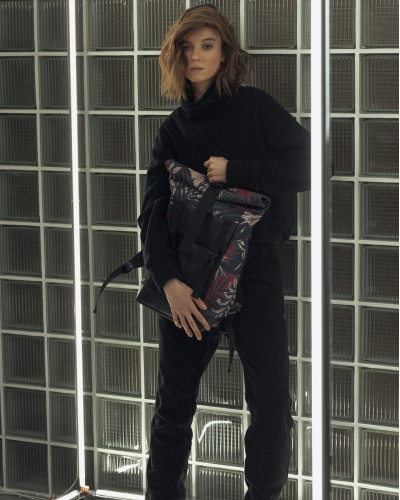 "AVIAROLLTOP" PRINT TROPIK BORDO
