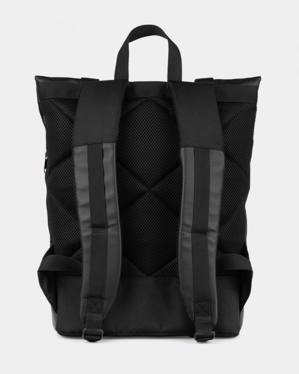 "ROLL 2" ECO LEATHER,BLACK