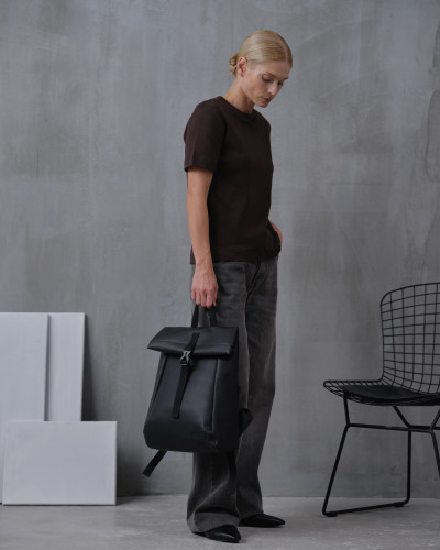 "ROLL MINІ" ECO-LEATHER,BLACK