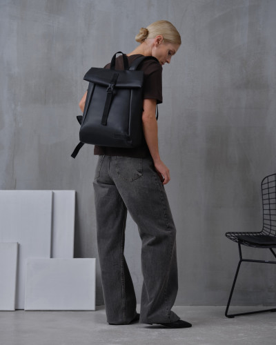 "ROLL MINІ" ECO-LEATHER,BLACK