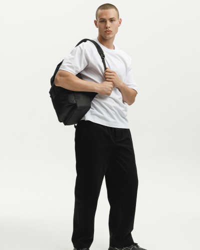 "CASPER" POLYESTER, BLACK