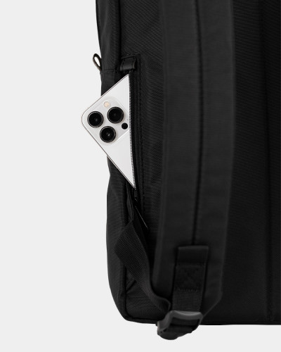 "CASPER" POLYESTER, BLACK