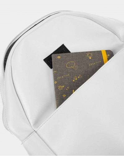 "MINIMAL" ECO-LEATHER, WHITE