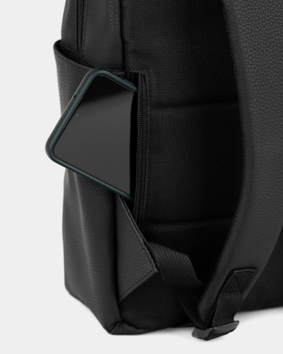 "MINIMAL" ÖKO-LEDER, SCHWARZ