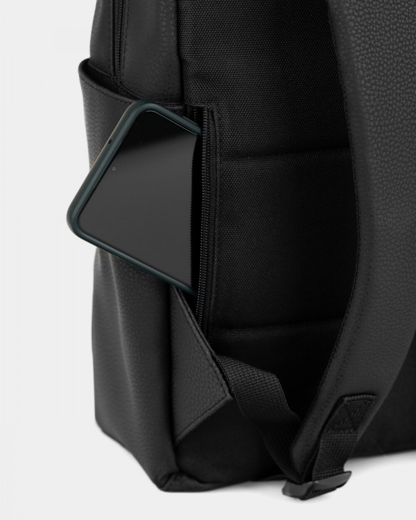 "MINIMAL" ÖKO-LEDER, SCHWARZ