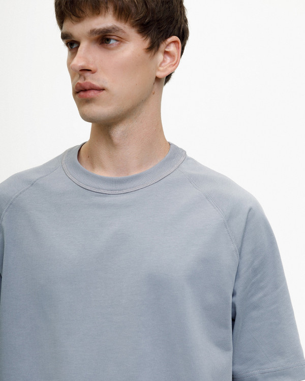 HERREN T-SHIRT "HEAVY WEIGHT" GRAU