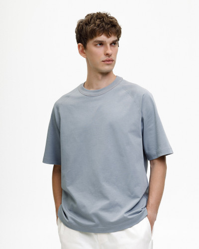 HERREN T-SHIRT "HEAVY WEIGHT" GRAU